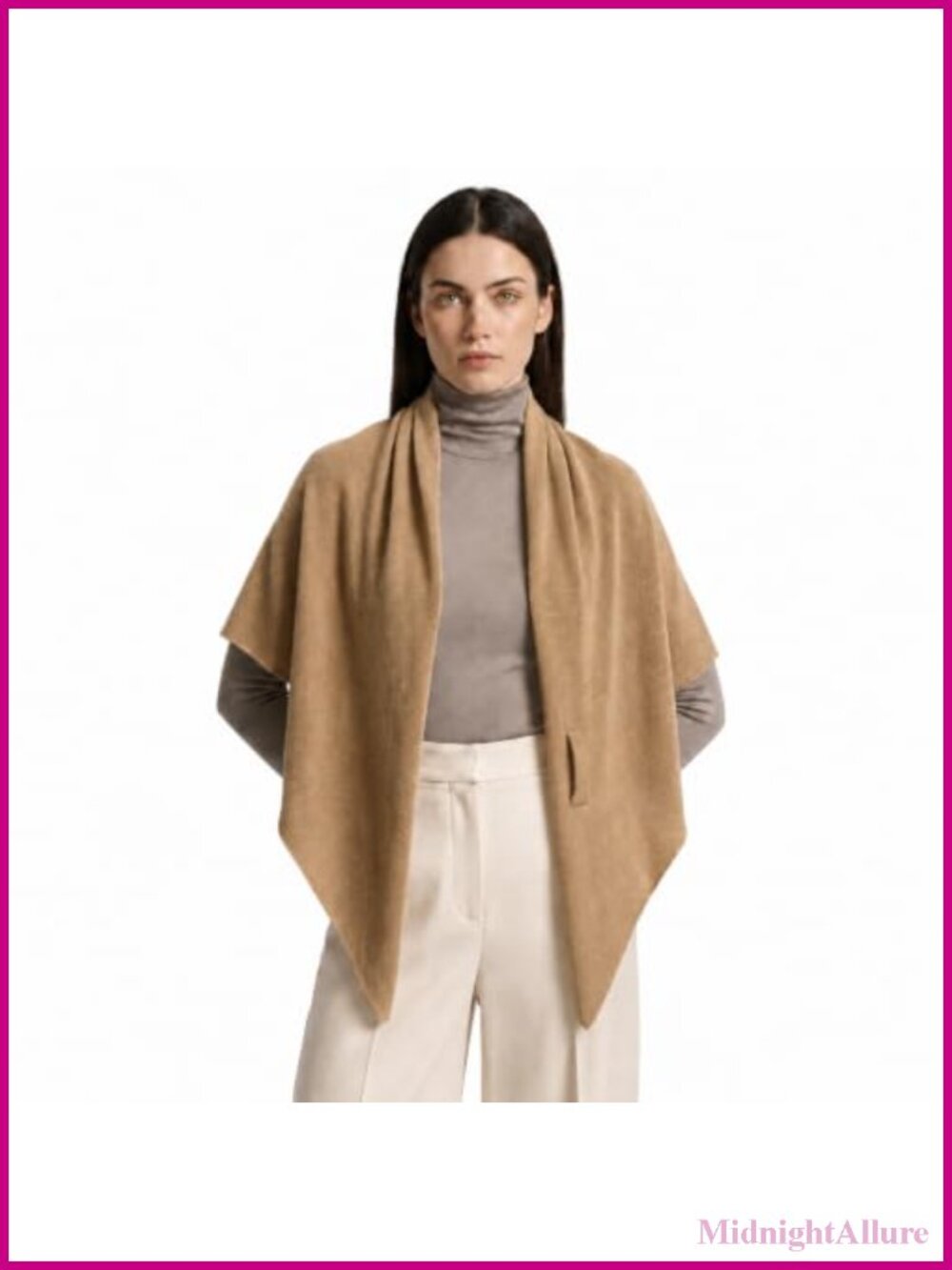 100% Cashmere Triangle Shawl Wrap Scarf Soft Warm Women Lightweight
